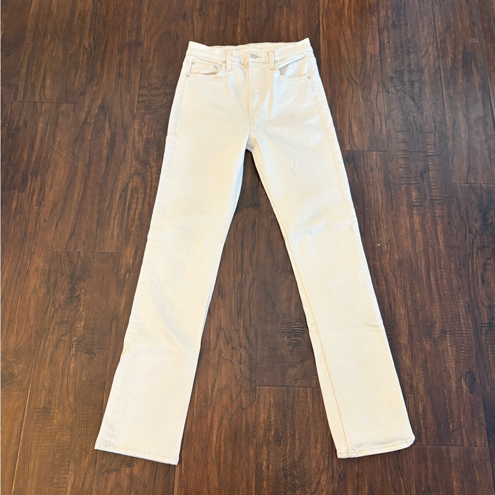 MOTHER High Waisted Rider Skimp in Act Natural Wash Size 26